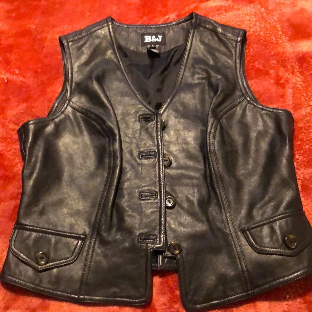 Leather vest